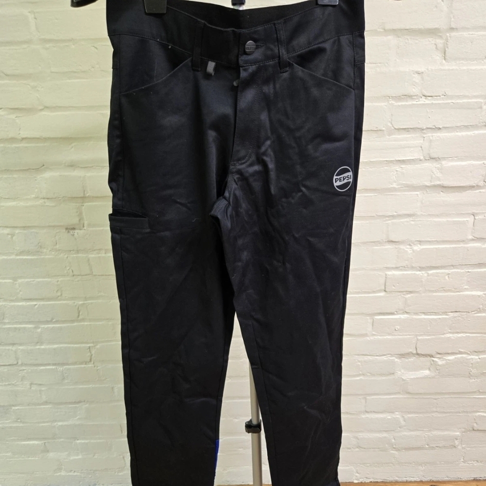 Pepsi Work Pants 30x32 Black Mens Uniform Workwear